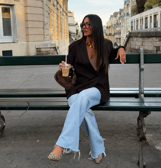 Blazer Élise – Coupe croisée élégante I Chic & Intemporel