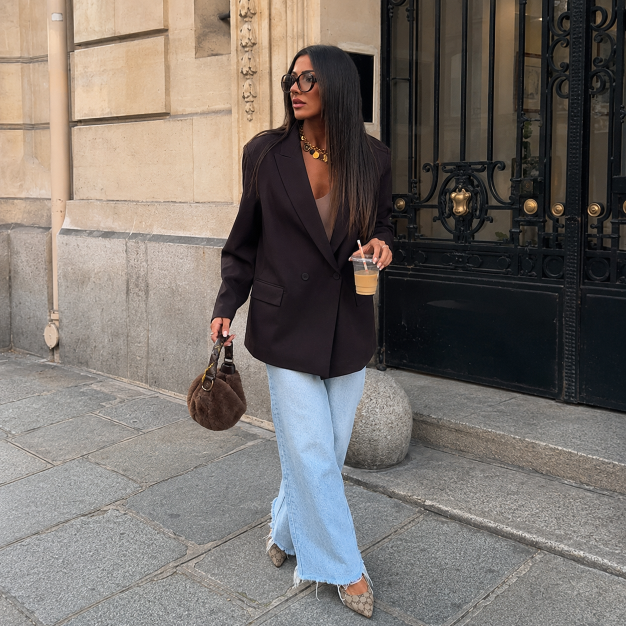 Blazer Élise – Coupe croisée élégante I Chic & Intemporel