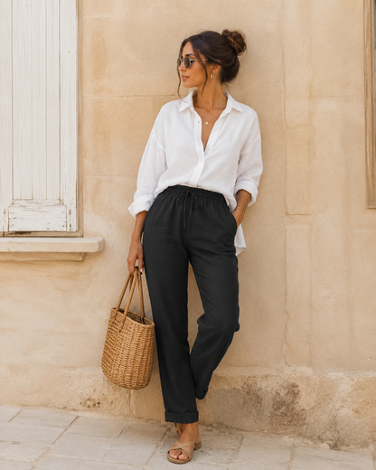 Pantalon Coton & Lin Paloma | ELINA BOUTIQUE