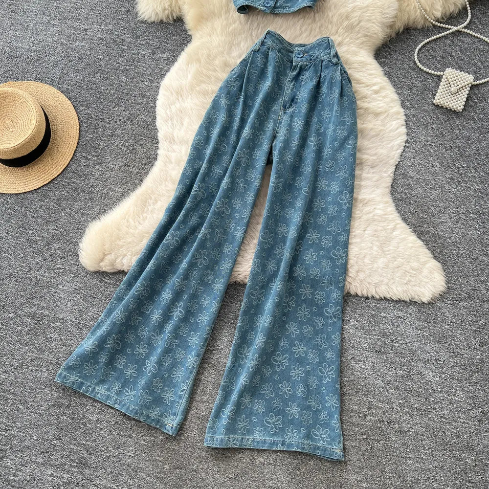 Ensembles en denim jacquard SINGREINY
