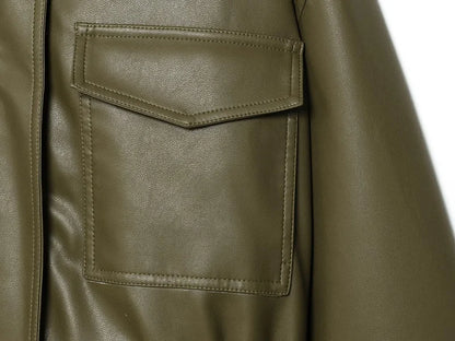 Veste courte en similicuir MUJER