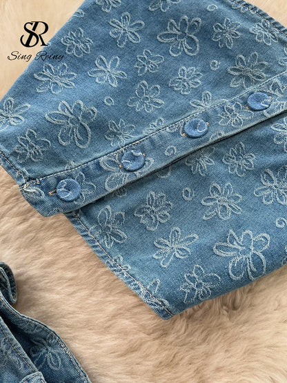 Ensembles en denim jacquard SINGREINY