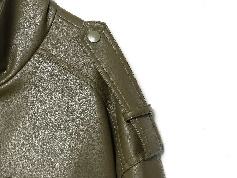 Veste courte en similicuir MUJER