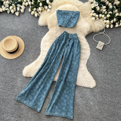 Ensembles en denim jacquard SINGREINY
