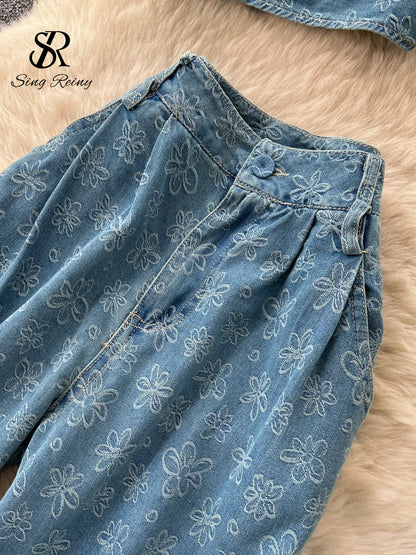 Ensembles en denim jacquard SINGREINY