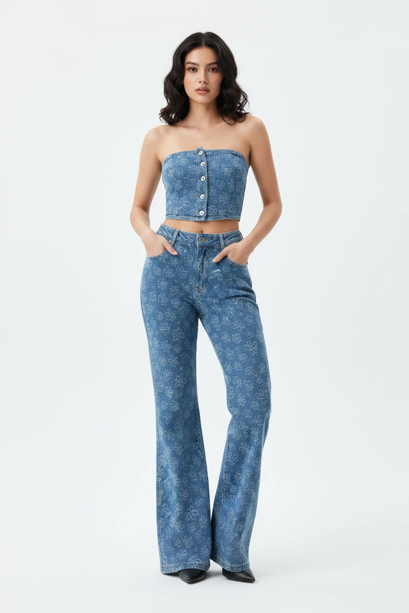 Ensembles en denim jacquard SINGREINY