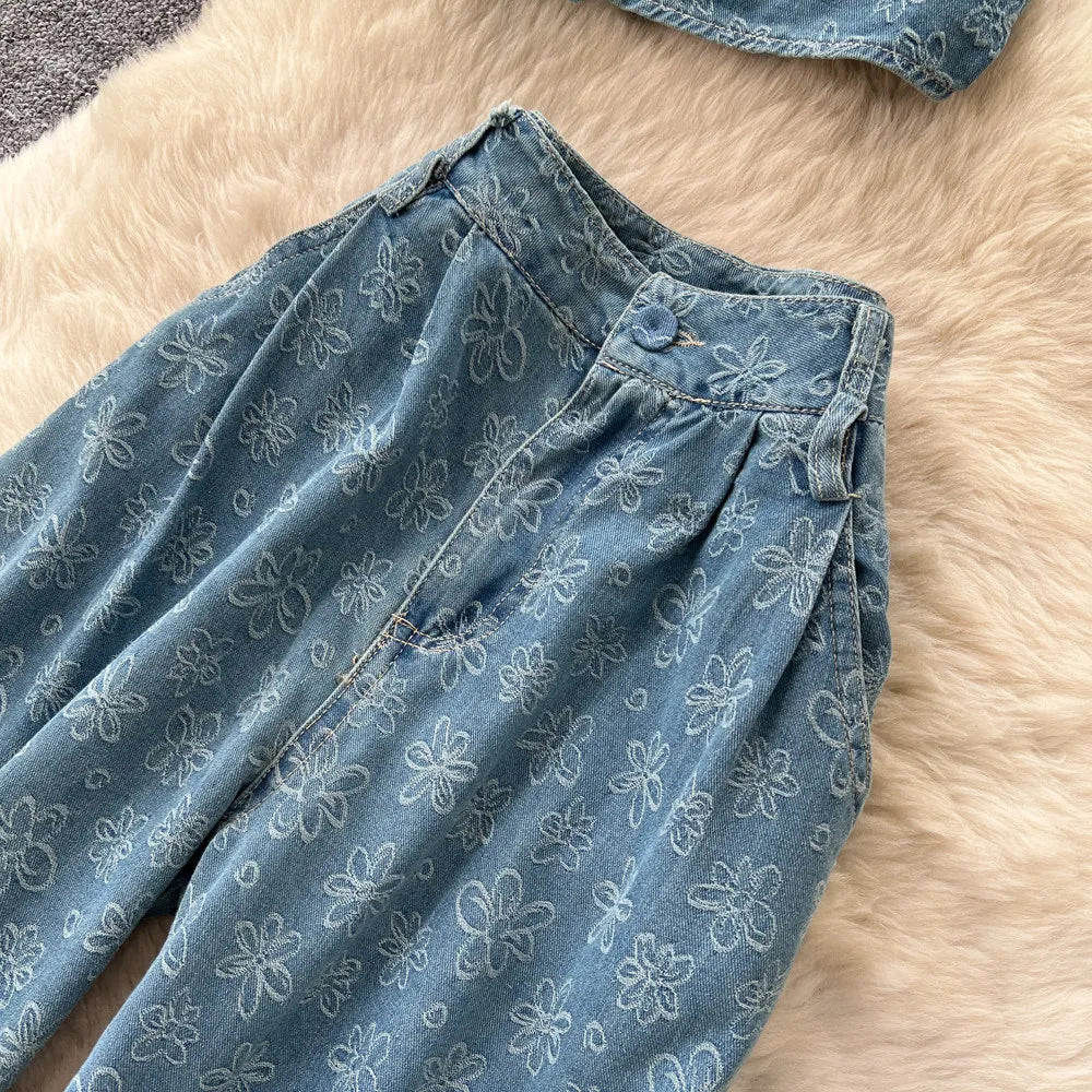 Ensembles en denim jacquard SINGREINY