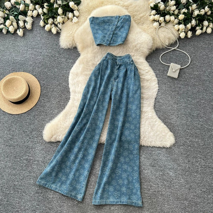 Ensembles en denim jacquard SINGREINY