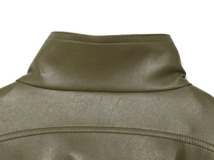 Veste courte en similicuir MUJER