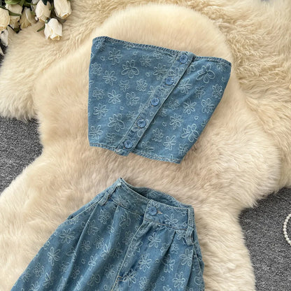 Ensembles en denim jacquard SINGREINY